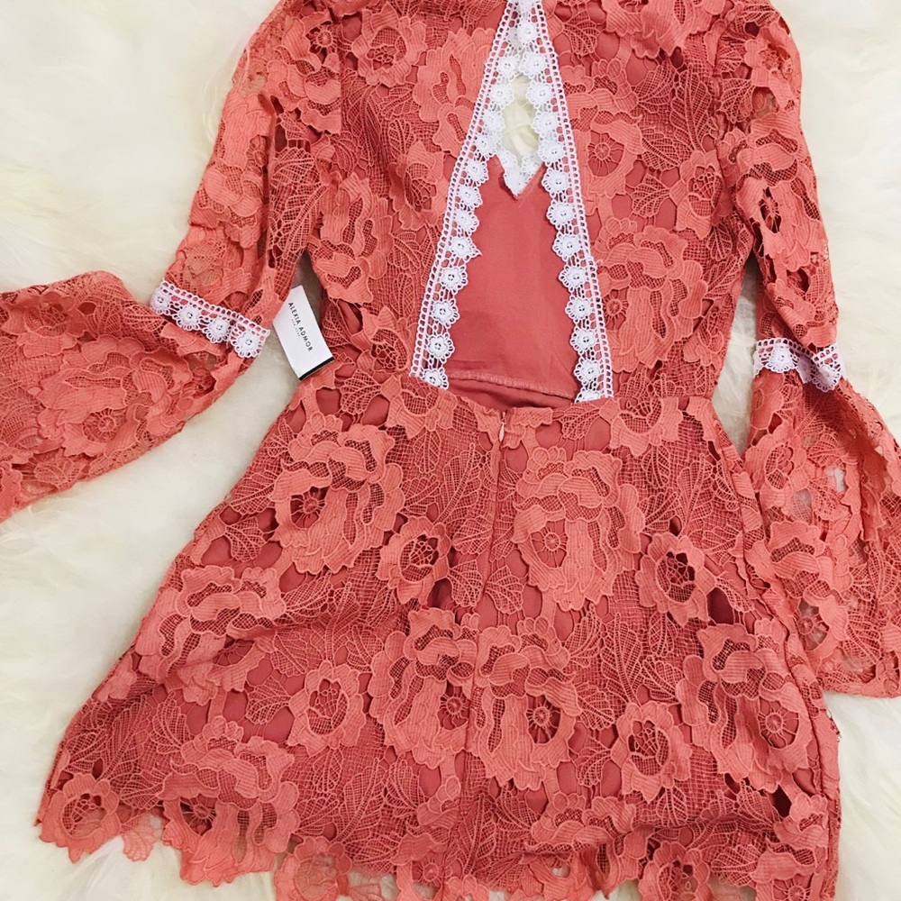 Alexia Admor Ruffled Long Sleeve Lace Dress - Picture 7 of 8